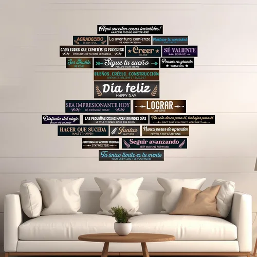 Vista 6 de gisgfim 23 pancartas inspiradoras para tablón de anuncios, carteles motivacionales para aula, cita laminada, afirmación positiva, carteles