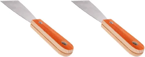 Vista 10 de Raspador de masilla de 1 pulgada, cuchillos de masilla rígidos de acero Cr-V con mango de madera, 2