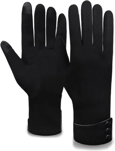 Vista 27 de Tomily - Guantes de forro polar para mujer con pantalla táctil