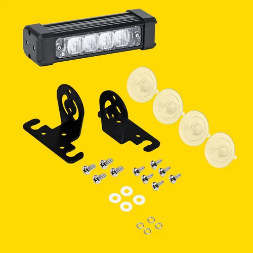 Vista 7 de LAMPHUS SolarBlast SBLS14 - Barra de luz estroboscópica LED para cubierta de advertencia (4 W, color ámbar)