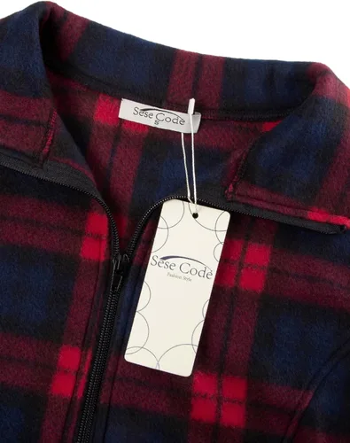 Vista 14 de SeSe Code Chaleco de forro polar ligero con cremallera frontal y bolsillos para mujer