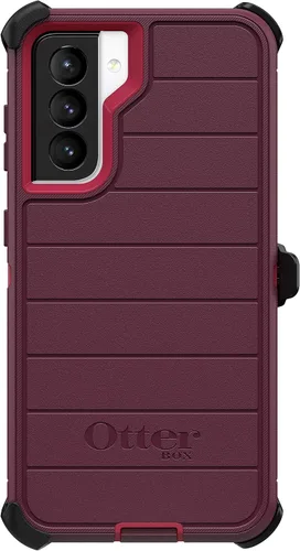 Vista 5 de OtterBox Defender Series - Funda resistente y funda con clip para cinturón para Samsung Galaxy S21 5G (solamente), embalaje al por menor, color rosa