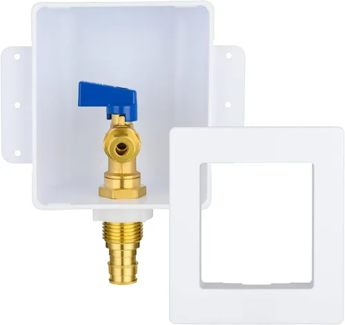Vista 16 de Caja de salida para máquina de hielo con pararrayos de martillo de agua de acero inoxidable, entrada de sudor de 1/2 pulgada (MIP) y conexión