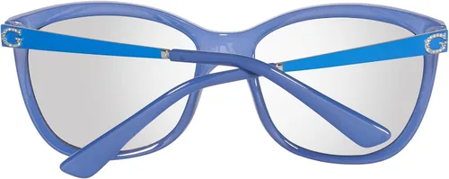 Vista 3 de GUESS Gafas de sol para mujer de acetato cuadradasuave ojo de gato Azul 58 MM