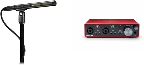 Vista 4 de Audio-Technica AT875R línea + micrófono condensador de gradiente.