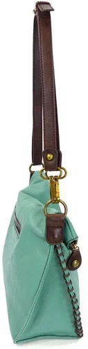 Vista 3 de CHALA Charming Crossbody Bag Shoulder Handbag With Flap Top and Purse Charm - Pewter