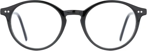 Vista 33 de TIJN Blue Light Blocking Glasses Men Women,Vintage Round Frame Eyeglasses Flexible Lightweight Frames,Red Orange Clear Lens for Computer Gaming