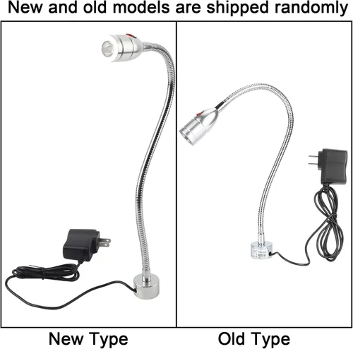 Vista 7 de CHICIRIS Luz LED para máquina de coser, lámpara de escritorio flexible de 3 W con base magnética, luz de trabajo ocular multiusos para manualidades