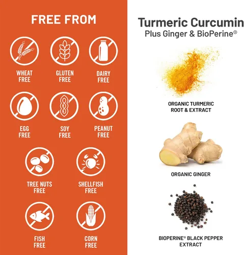 Vista 7 de NatureWise - Curcumina orgánica, CRMN750-90, 1 Black Pepper Extract for Advanced Absorption - Standardized 95% Curcuma Longa - Joint & Immune