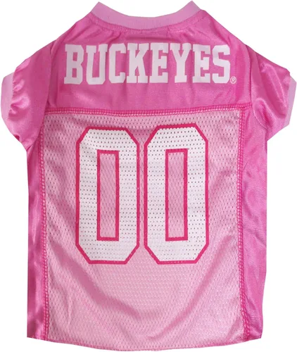 Vista 46 de Pets First Camiseta de la NCAA para perros y gatos, camiseta rosa de California Golden Bears, talla XS. Lindo traje rosa para mascotas
