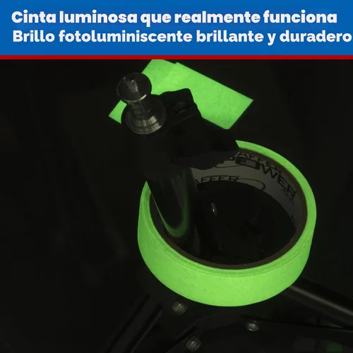 Vista 6 de Gaffer Power - Cinta adhesiva que brilla en la oscuridad, 1 pulgada x 15 pies, fabricada en Estados Unidos Brillan en la oscuridad