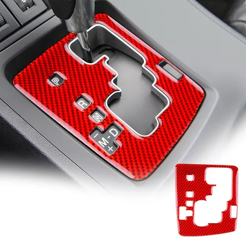 Vista 8 de AIRSPEED Cubierta Adhesiva de Consola Central de Fibra de Carbono para Cambio de Marchas Panel Interior para Mazda 3 2010 2011 2012 2013 Accesorios