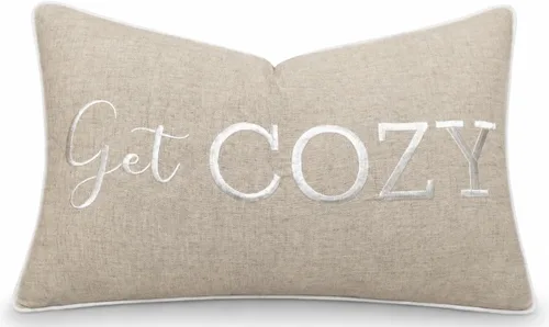 Vista 15 de Funda de Cojín Decorativo Romántico para Pareja, Sentimiento de Amor Bordado, Refranes Decorativos, Acento Lumbar - Decoración de Frases Acogedoras