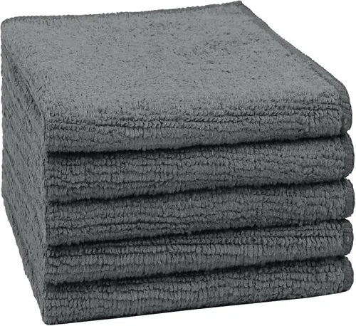 Vista 17 de Orighty Paquete de 5 toallas faciales de microfibra, altamente absorbentes y suaves al tacto, toallas de mano para baño, hotel, spa y gimnasio, 11.5