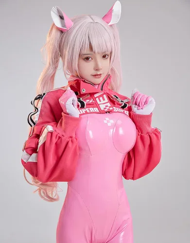 Vista 5 de Cosplay.fm Traje de cosplay de Nikki Alice para mujer con guantes para las orejas
