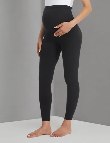Vista 6 de Buttergene - Leggings de maternidad para mujer, sobre el vientre, pantalones ajustados de yoga y entrenamiento para el embarazo