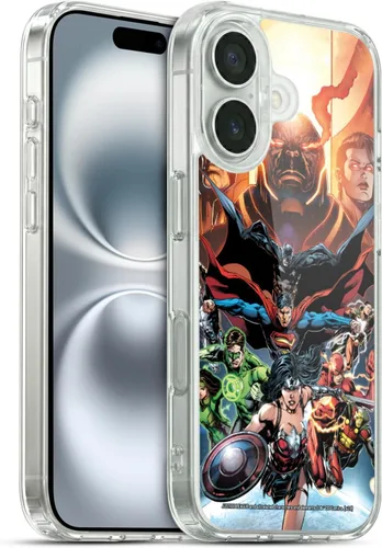 Vista 144 de Head Case Designs Funda de gel con licencia oficial de la Liga de la Justicia DC Comics #10 Darkseid War Comic Book Cover