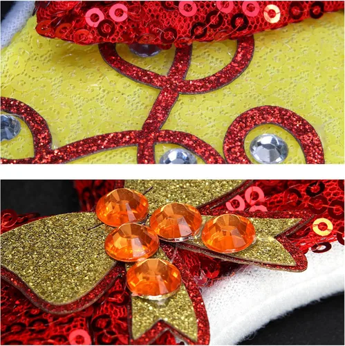 Vista 6 de Needzo Toy Inspired Story - Diadema con orejas de ratón, disfraz de vaquera, accesorio para el cabello, talla única