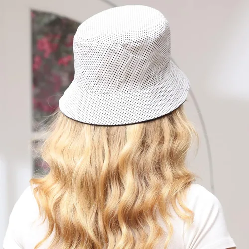 Vista 4 de Sombrero de pescador reversible para mujer, gorra de playa de verano para exteriores