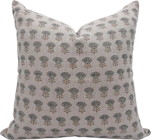 Vista 10 de Funda de cojín de lino puro de 14 x 14 pulgadas con cremallera para sofá, sofá y cama, decoración de otoño, granja, al aire libre, sala de estar