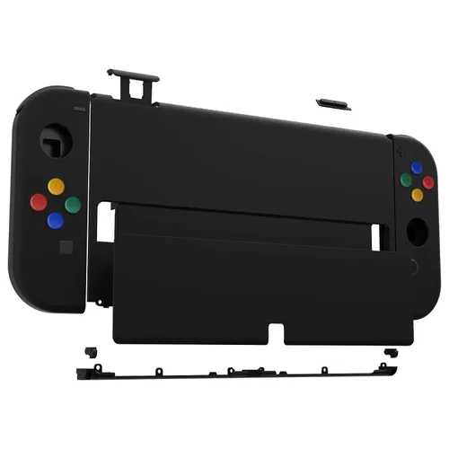 Vista 13 de eXtremeRate DIY Full Set Shell Buttons for Nintendo Switch OLED, Soft Touch Replacement Console Back Plate & Kickstand, Custom Case Housing for