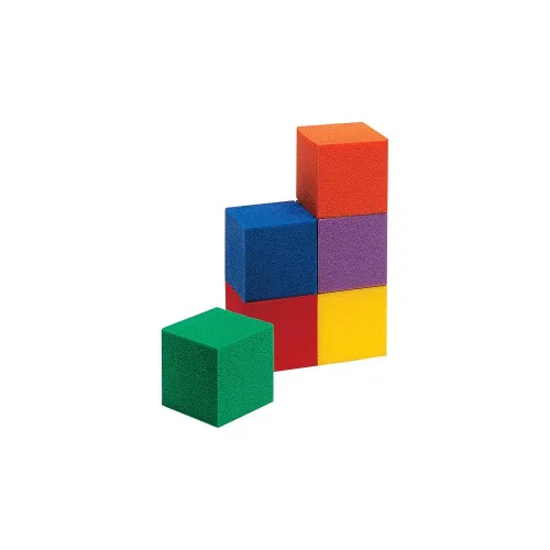 Vista 2 de ETA hand2mind ManipuLite paquete de 100 cubos de espuma de colores de 1 pulgada