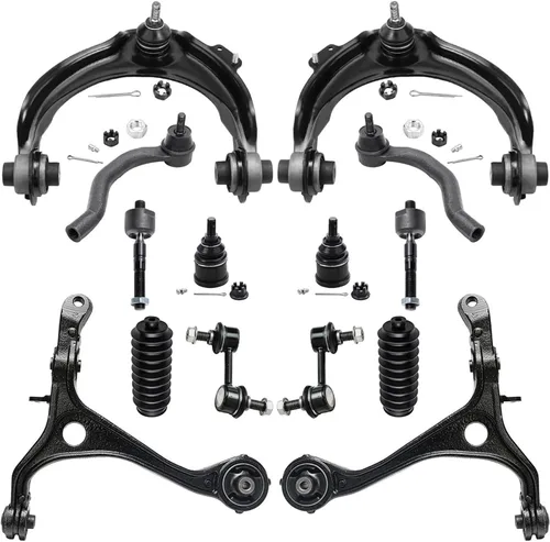 Vista 17 de Detroit Axle - Kit de suspensión frontal de 15 piezas para Jeep Grand Cherokee 99-04 1999 2000 2001 2002 2003 2004, brazos de control superior e