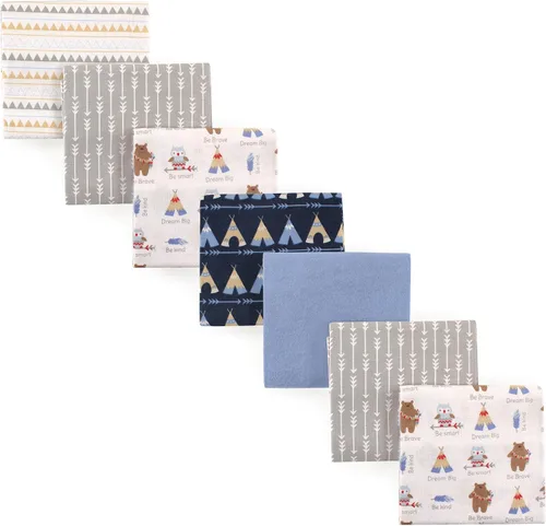Vista 10 de Luvable Friends Mantas unisex de franela de algodón para bebé, paquete de 84 ABC, talla única