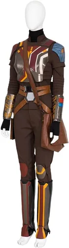Vista 2 de HuGuiqny Disfraz de Bo Katan Kryze para mujeres adultas, accesorios de cosplay de Bo Katan, guantes y accesorios de fiesta de Halloween