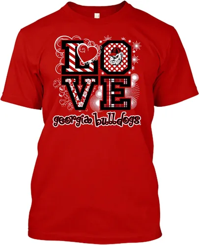 Vista 2 de New World Graphics Camisetas de amor de la NCAA, varios equipos disponibles