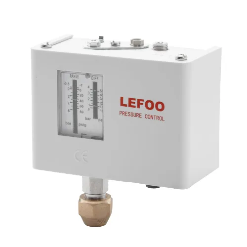Vista 4 de LEFOO LF5506 Controlador de presión electrónico ajustable único HVAC Interruptor de presión de caldera de vapor Interruptor de presión de bomba