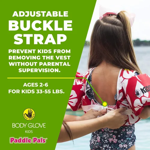 Vista 3 de Body Glove Paddle Pals - Chaleco salvavidas para aprender a nadar