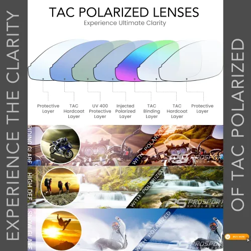 Vista 5 de proSPORT Lentes de sol bifocales polarizados para lectura para hombres y mujeres, lentes color marrón ahumado, lector bifocal tintado