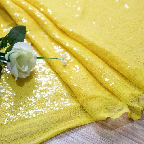 Vista 12 de Partisout Tela de lentejuelas por el patio - Tela de 3mm brillante para manualidades DIY, disfraces y decoración de fiesta Material de brillo, 3