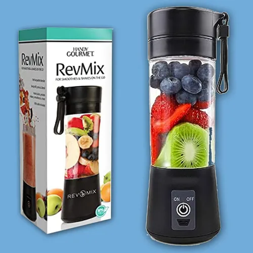 Vista 5 de Handy Gourmet RevMix - para batidos y batidos sobre la marcha, negro