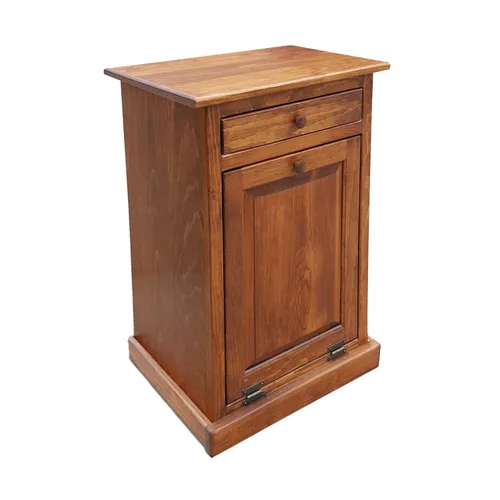 Vista 11 de Peaceful Classics Gabinete de basura – Armario escondido hecho a mano para botes de basura – Papelera decorativa para baño, papelera de oficina