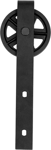 Vista 5 de Amazon Basics Kit de herrajes para puerta corrediza de granero resistente de 6.6 pies, apto para paneles de 36 a 40 pulgadas de ancho, 1-3/8 a 1-3/4