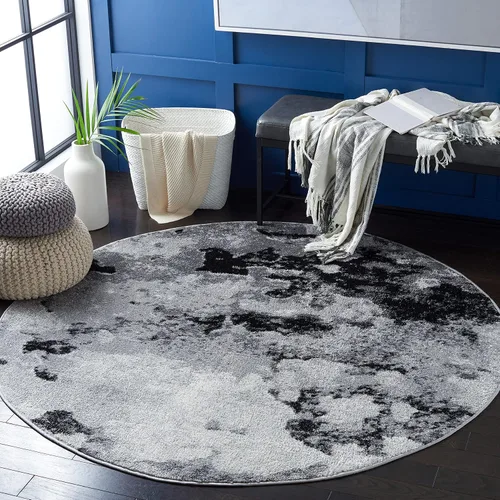 Vista 39 de SAFAVIEH Adirondack Collection - Alfombra decorativa, 2 pies 6 pulgadas x 4 pies, verde y gris, diseño abstracto moderno, no desprende pelusa