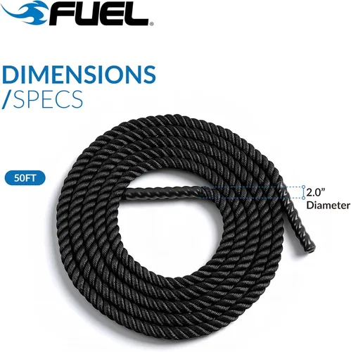 Vista 4 de Fuel Pureformance Cuerda de batalla de 2 pulgadas (50 pies)