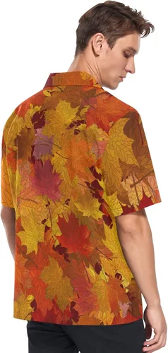 Vista 3 de Camisas hawaianas de manga corta para hombre, con botones, estilo tropical, para la playa