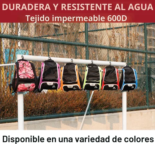 Vista 8 de Hsmihair Bolsa de béisbol - Mochila de béisbol para béisbol, compartimento principal grande, softball y equipo para jóvenes y adultos