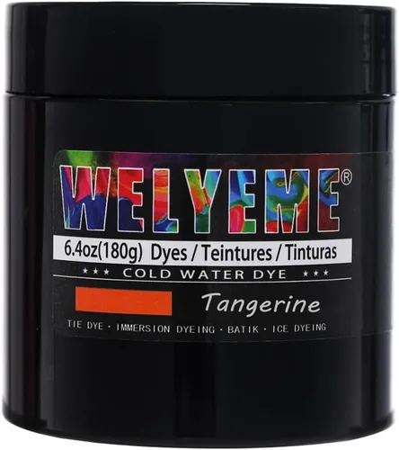 Vista 30 de Polvo de tinte para agua fría, surtido de 8 colores, 7/2-oz. frascos a granel, para teñido anudado, batik, teñido con hielo