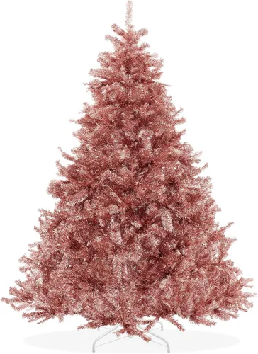 Vista 16 de Árbol de Navidad artificial Casafield de abeto negro de 6 pies con soporte de metal resistente