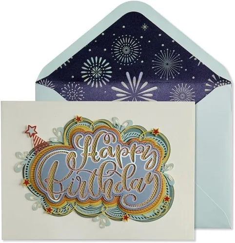 Vista 6 de NIQUEA.D, Tarjeta de cumpleaños de oso con sombrero