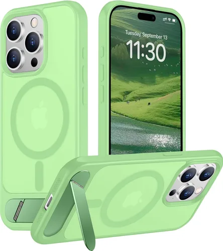 Vista 244 de Funda para iPhone 11 con compatibilidad magnética, [Soporte invisible incorporado][Compatible con MagSafe]