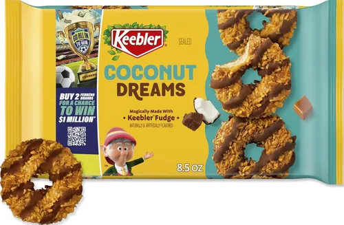 Vista 9 de Keebler Coconut Dreams - Galletas de coco y caramelo recubiertas de dulce de azúcar, 8.5 onzas