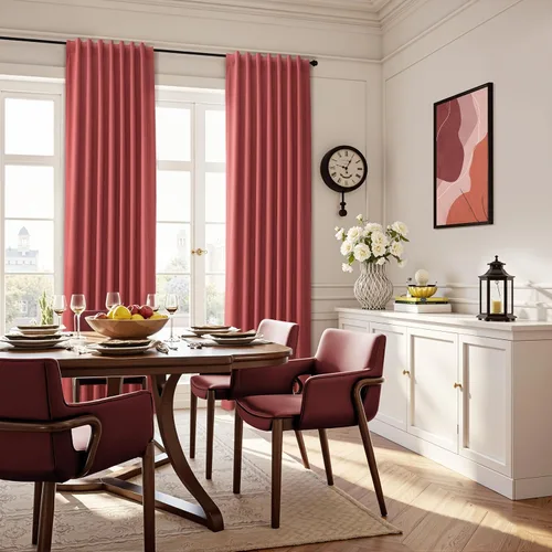 Vista 71 de Guken Cortinas opacas de lino, 2 paneles rústicos, elegantes, 100% opacas, con aislamiento térmico, banda de ganchos y trabilla trasera, 52 x 84