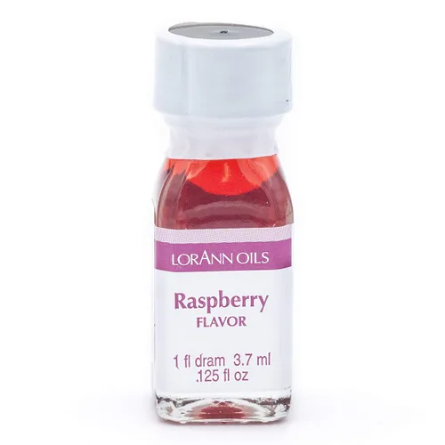 Vista 3 de LorAnn Raspberry SS Flavor, 1 botella de dram (0.0125 fl oz - 0.1 fl oz - 1 cucharadita) - Paquete de 3 - incluye una receta