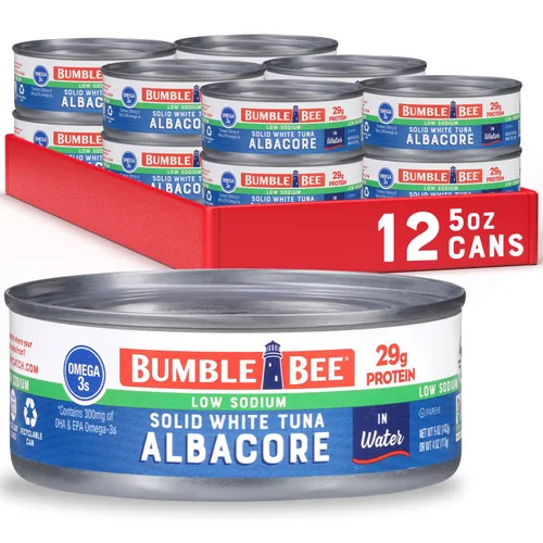 Vista 14 de Bumble Bee Atún blanco sólido en agua, paquete de 3, 9 onzas