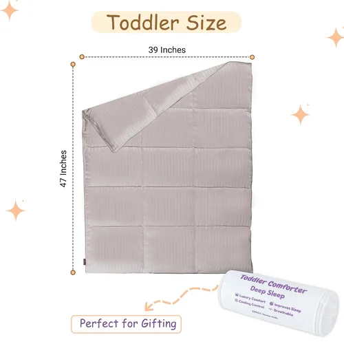 Vista 2 de ZPECC Edredón alternativo de plumón para niños pequeños, manta colcha hipoalergénica de 39 x 47 pulgadas, relleno de edredón para niños suave